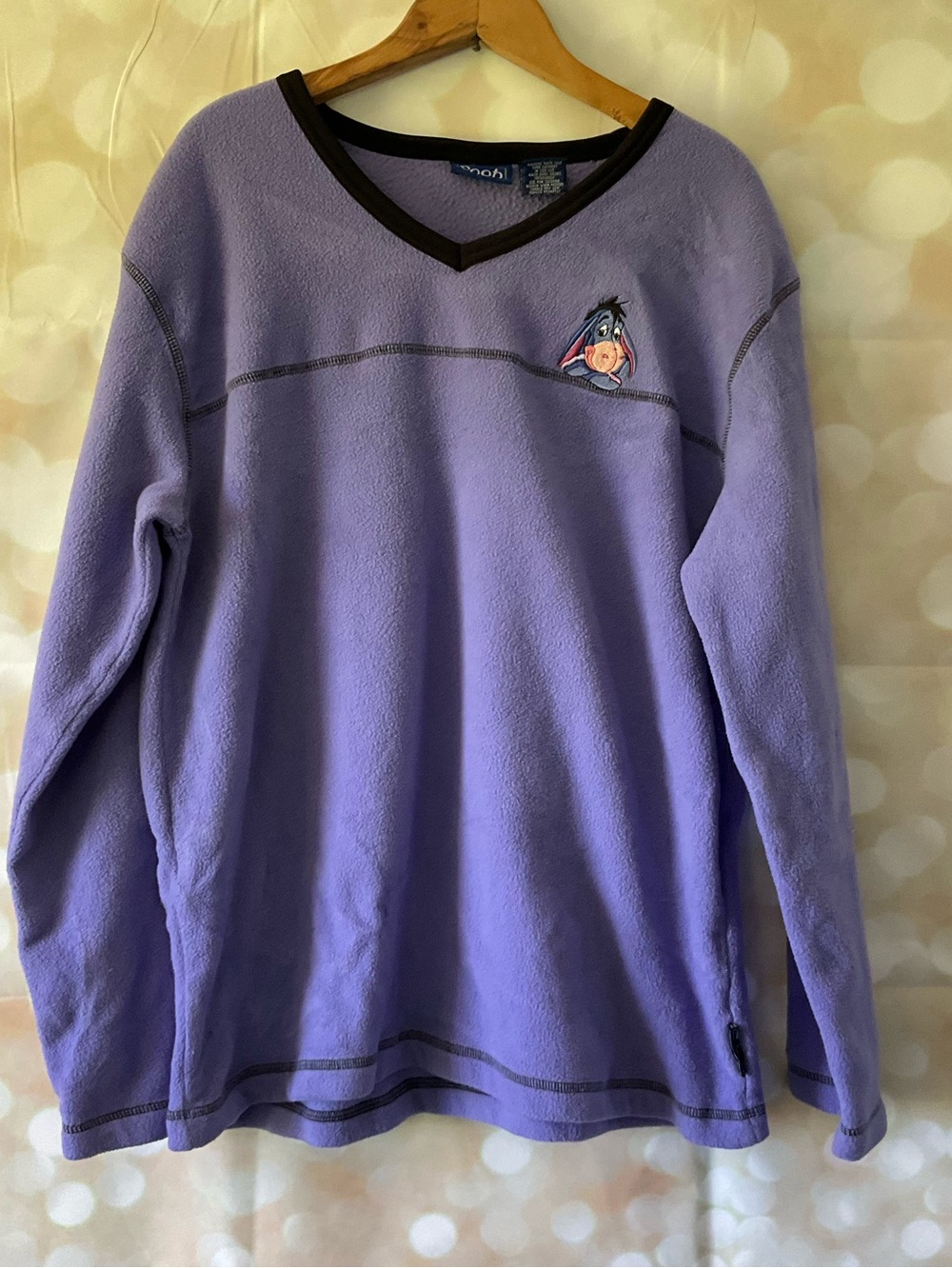 Vintage Winnie The Pooh Purple Eeyore Fleece